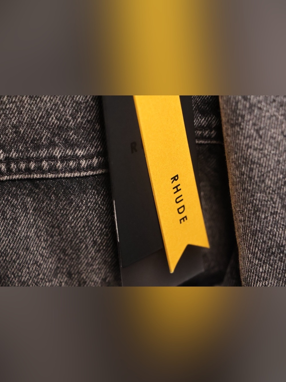 Rhude Drop Neck Denim Trucker Jacket - Picture 4 of 9